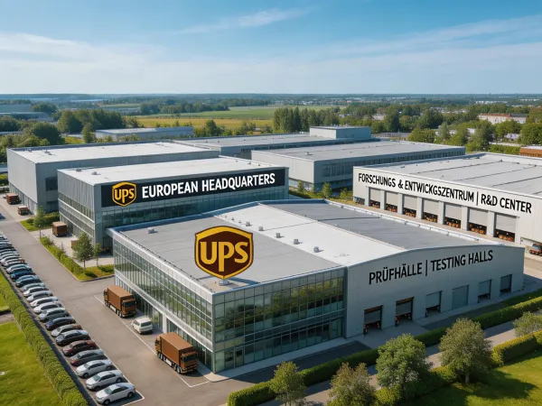 GridTitan headquarters and UPS manufacturing campus in Frankfurt, Germany